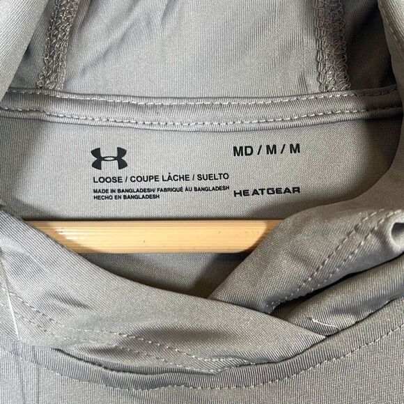 Under Armour Women's gray Heatgear Velocity Twist Hoodie-women’s medium-NWT - Picture 5 of 11